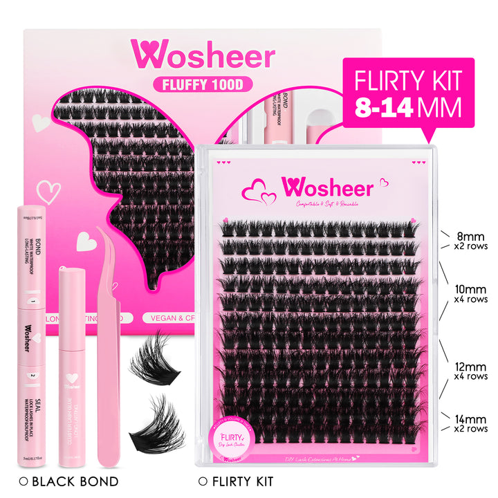 FLIRTY Lash Clusters - WOSHEER