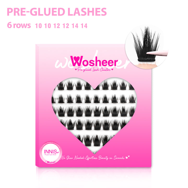 Pre-glued Lash Clusters Bundle