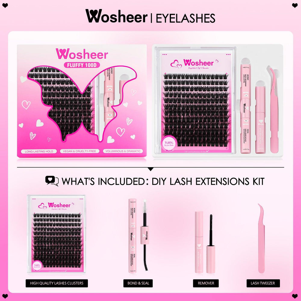 FLIRTY Lash Clusters - WOSHEER