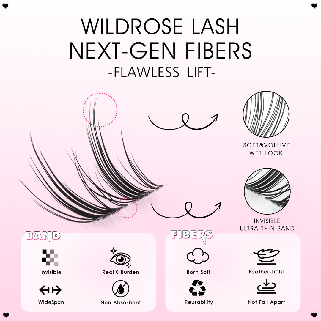 WILDROSE Lash Clsuters