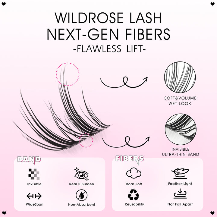 WILDROSE Lash Clsuters