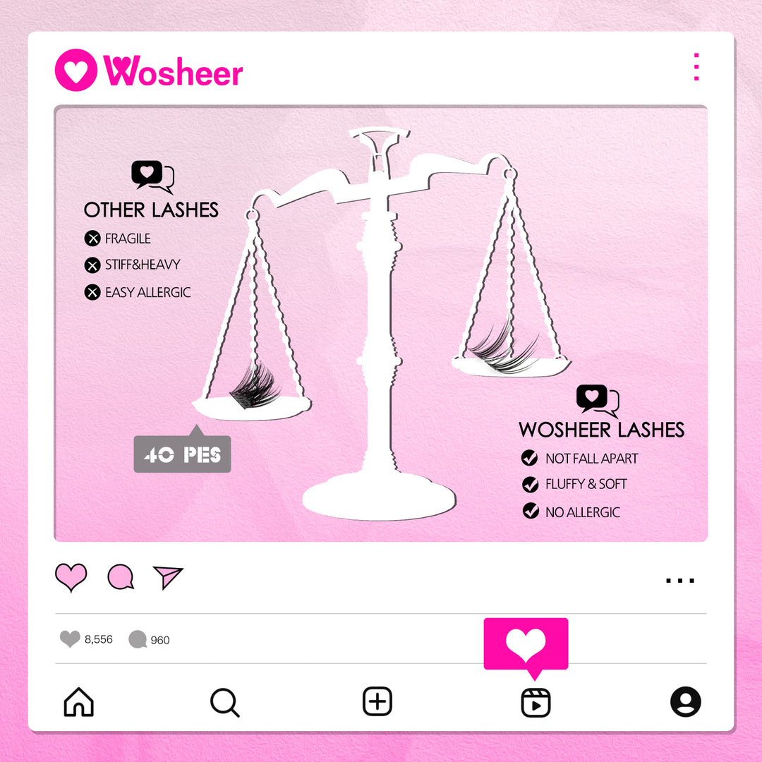 WILDROSE Lash Clsuters