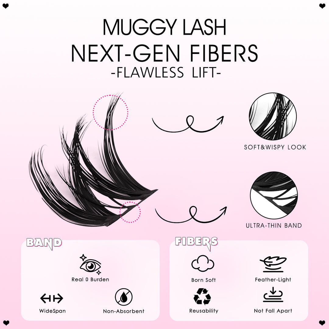 MUGGY Lash Clusters - WOSHEER