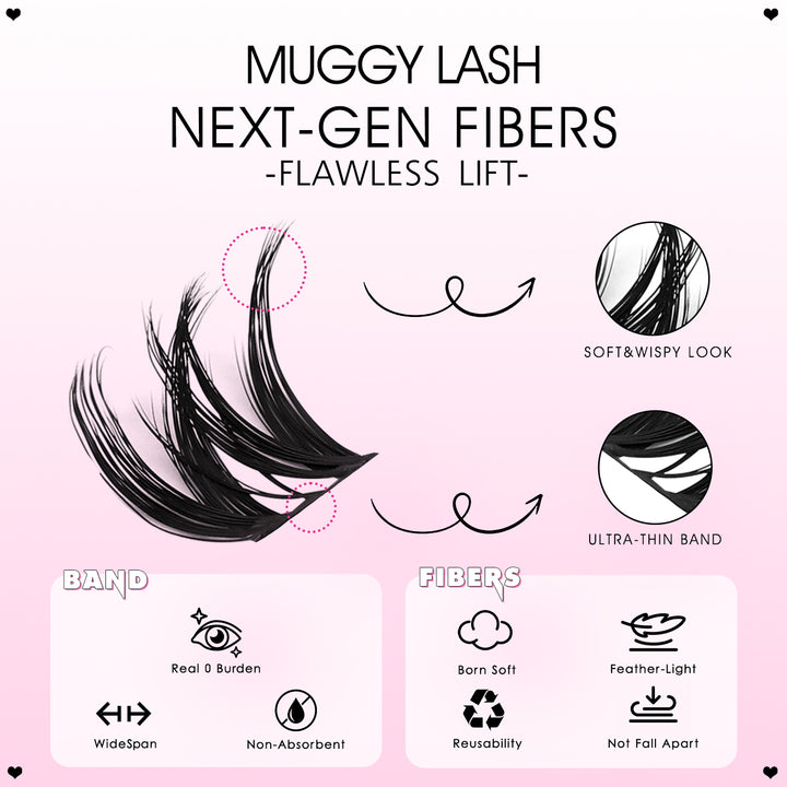 MUGGY Lash Clusters - WOSHEER