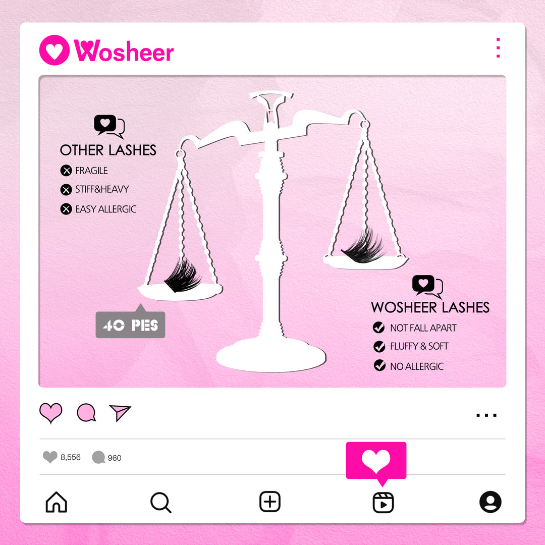 KALLO Lash Clusters - WOSHEER