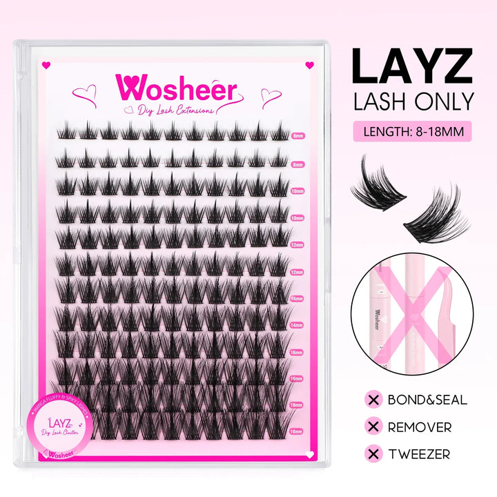 LAYZ Lash Clusters - WOSHEER