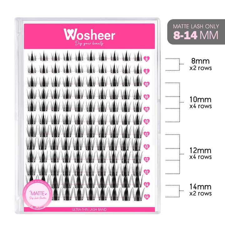 MATTE Lash Clusters - WOSHEER