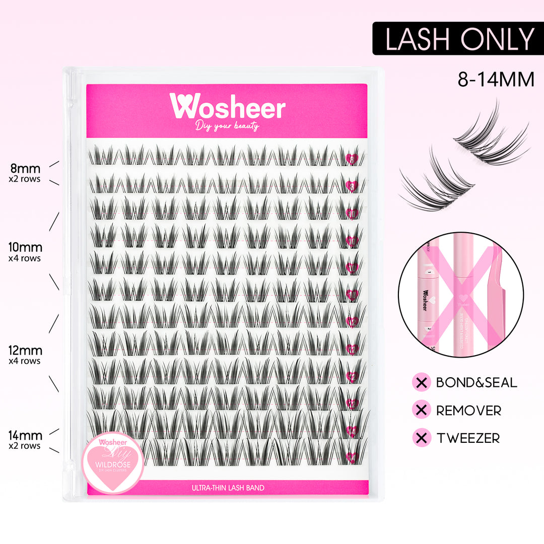 WILDROSE Lash Clsuters