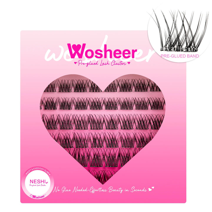 Pre-glued Lash Clusters Bundle - WOSHEER