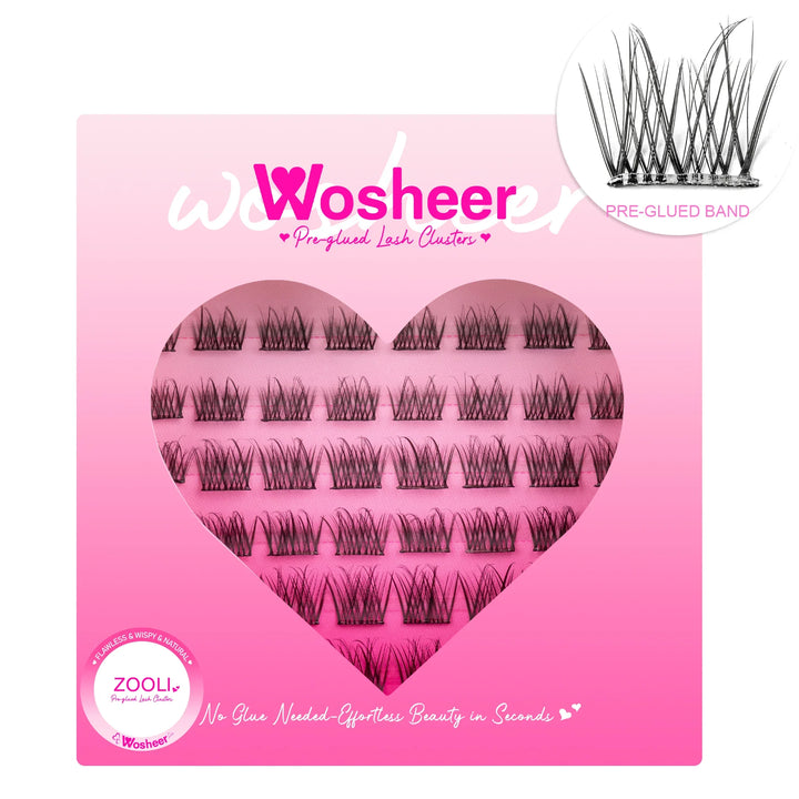 Pre-glued Lash Clusters Bundle - WOSHEER